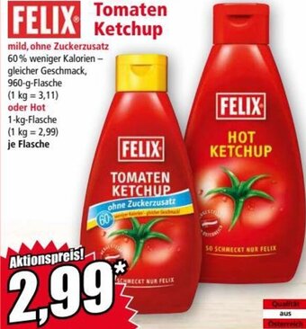Norma Felix Tomaten Ketchup Angebot