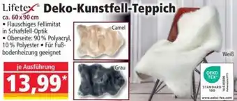 Norma Lifetex Deko-Kunstfell-Teppich 60 x 90 cm Angebot