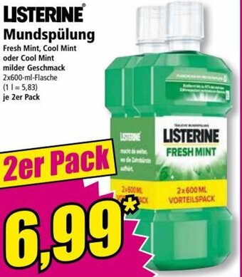 Norma Listerine Mundspülung 2er Pack Angebot