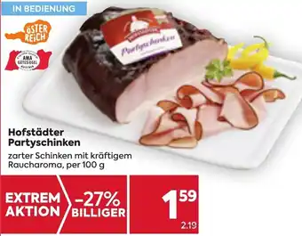 Billa Hofstädter Partyschinken 100g Angebot
