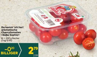Billa Da komm' ich her! Aromatische Cherrytomaten Süße Sophie 200g Angebot