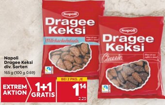 Billa Napoli Dragee Keksi div. Sorten 165 g Angebot