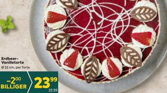Billa Erdbeer Vanilletorte ø 22 cm Angebot