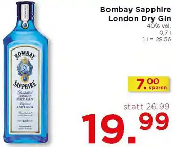 Unimarkt Bombay Sapphire London Dry Gin 0,7L Angebot