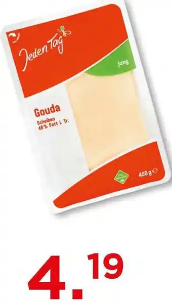 Unimarkt Jeden Tag Gouda Scheiben 48% Fett i.t. Tr. 400g Angebot