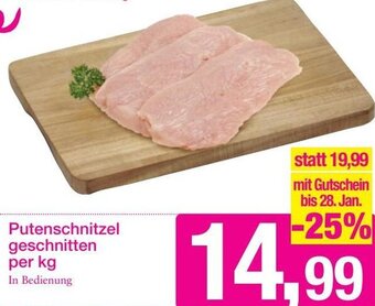 Sutterlüty Putenschnitzel geschnitten per kg Angebot