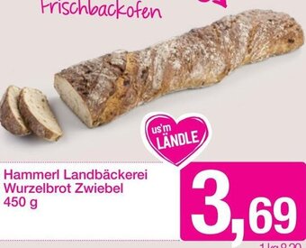 Sutterlüty Hammerl Landbäckerei Wurzelbrot Zwiebel 450 g Angebot