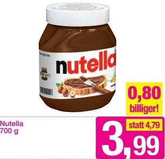 Sutterlüty Nutella 700g Angebot