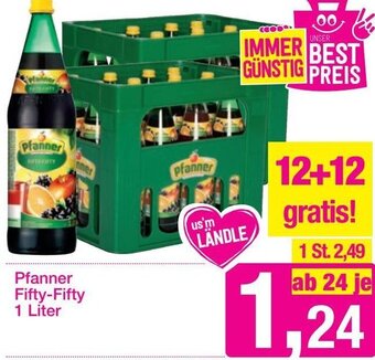 Sutterlüty Pfanner Fifty-Fifty 1 Liter Angebot