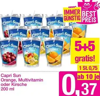 Sutterlüty Capri Sun Orange, Multivitamin oder Kirsche 200 ml Angebot