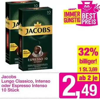 Sutterlüty Jacobs Lungo Classico, Intenso oder Espresso Intenso Angebot