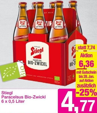 Sutterlüty Stiegl Paracelsus Bio-Zwickl 6 x 0,5 Liter Angebot