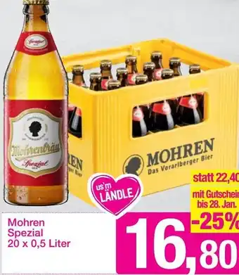 Sutterlüty Mohren Sezial 20 x 0,5 Liter Angebot