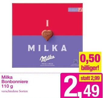 Sutterlüty Milka Bonbonniere 110g Angebot