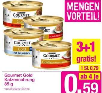 Sutterlüty Gourmet Gold Katzennahrung 85g Angebot