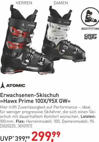 Intersport Atomic Erwachsenen-Skischuh Hawx Prime 100X/95X GW Angebot