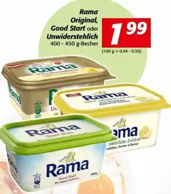 Nah&Frisch Rama Original, Good Start oder Unwiderstehlich 400-500 g Angebot