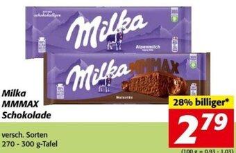 Nah&Frisch Milka MMMAX Schokolade 270-300g Angebot