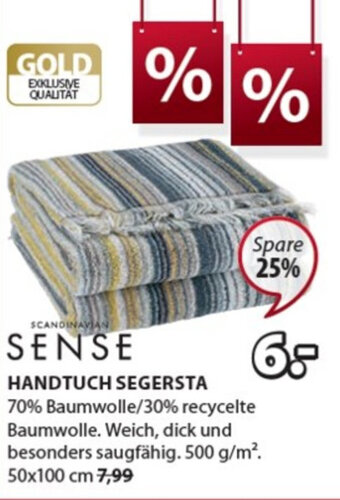 JYSK Handtuch Segersta 50x100cm Angebot