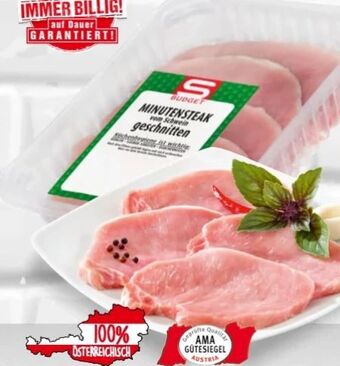 Spar Schweine minutensteak Angebot