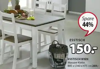 JYSK Esstisch Wien B85xL140Xh75 cm Angebot