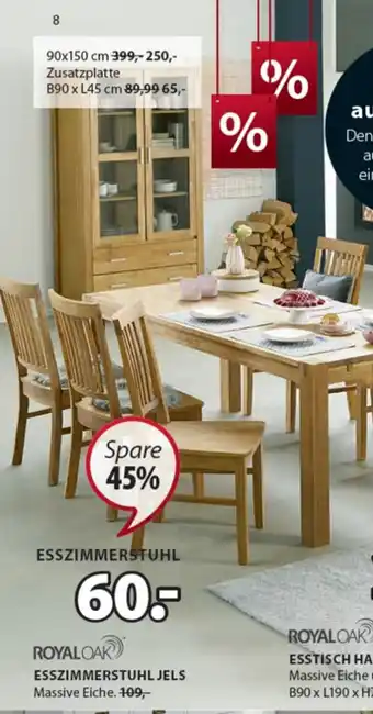 JYSK Esszimmerstuhl Jels Angebot