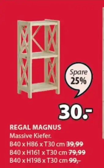 JYSK Regal Magnus B40 x H86 x T30 cm Angebot