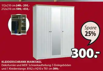 JYSK Kleiderschrank Markskel B162 x H210 x T61 cm Angebot