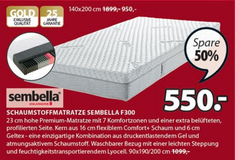 JYSK Schaumstoffmatratze Sembella F300 Angebot