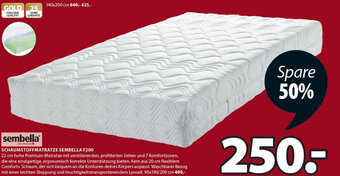 JYSK Schaumstoffmatratze Sembella F200 Angebot