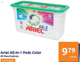 Action Ariel All-in-1 Pods Color Angebot