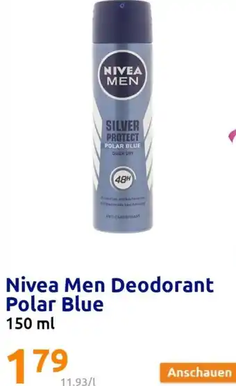 Action Nivea Men Deodorant Polar Blue 150 ml Angebot