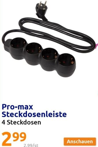 Action Pro-Max Steckdosenleiste Angebot