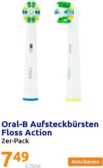 Action Oral-B Aufsteckbürsten Floss Action 2er-Pack Angebot