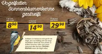 Strasser Markt Vogelflutter Sonnenblumenkerne gestreift 25kg Angebot