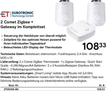 Conrad 2 Comet Zigbee + Gateway im Komplettset Angebot