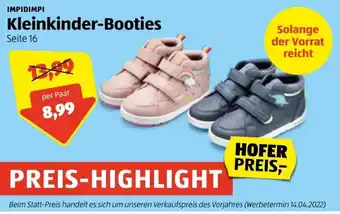 Hofer Impidimpi Kleinkinder-Booties Angebot