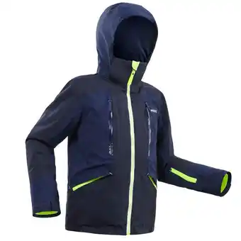 Decathlon Skijacke warm wasserdicht 900 kinder blau/gelb Angebot