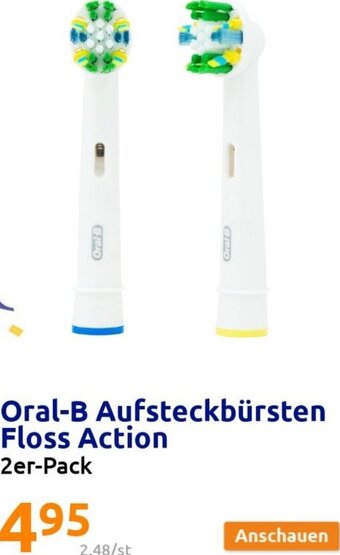 Action Oral-B Aufsteckbürsten Floss Action 2er-Pack Angebot