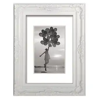 Pagro Diskont Bilderrahmen barock 13 x 18 cm weiß Angebot