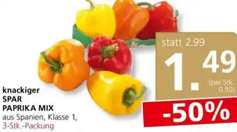 Spar knackiger Spar Paprika Mix 3-Stk. Angebot