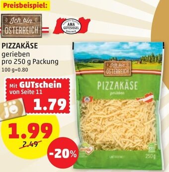 PENNY Pizzakäse 250g Angebot