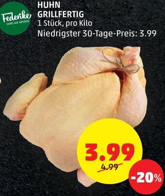 PENNY Huhn Grillfertig pro Kilo Angebot