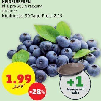 PENNY Heidelbeeren 300 g Angebot