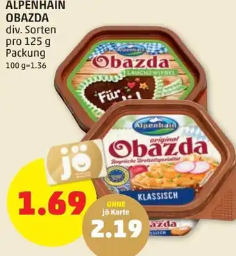 PENNY Alpenhain Obazda 125 g Angebot