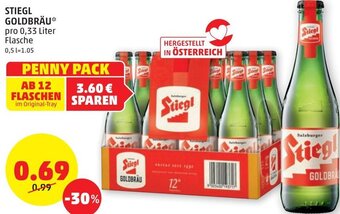 PENNY Stiegl Goldbräu 0,33 Liter Angebot