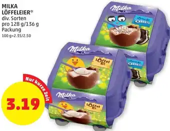 PENNY Milka Löffeleier 128g/136g Angebot
