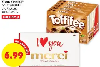 PENNY Storck Merci od. Toffifee 400g Angebot