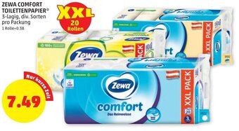 PENNY Zewa Comfort Toilettenpapier Angebot