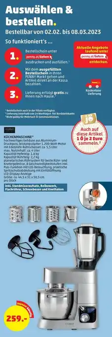 PENNY caso Küchenmaschine Angebot